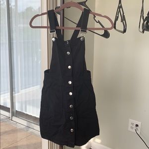 Black suspenders dress